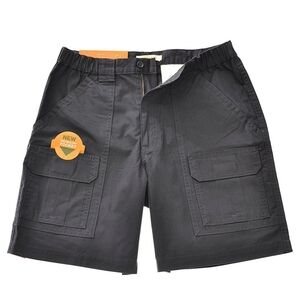 Savane Mens Comfort Hiking Cargo Shorts  Flat Front  Dark Gray Size 42